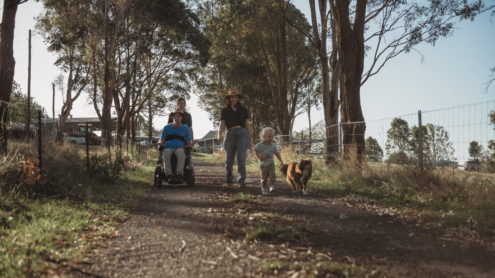 Family living with spinal cord injury, in woodford queensland