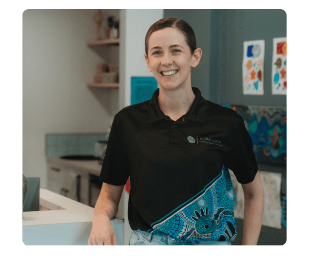 Quad Care Speech Pathologist supporting an NDIS participant with severe dysphagia and mealtime management needs